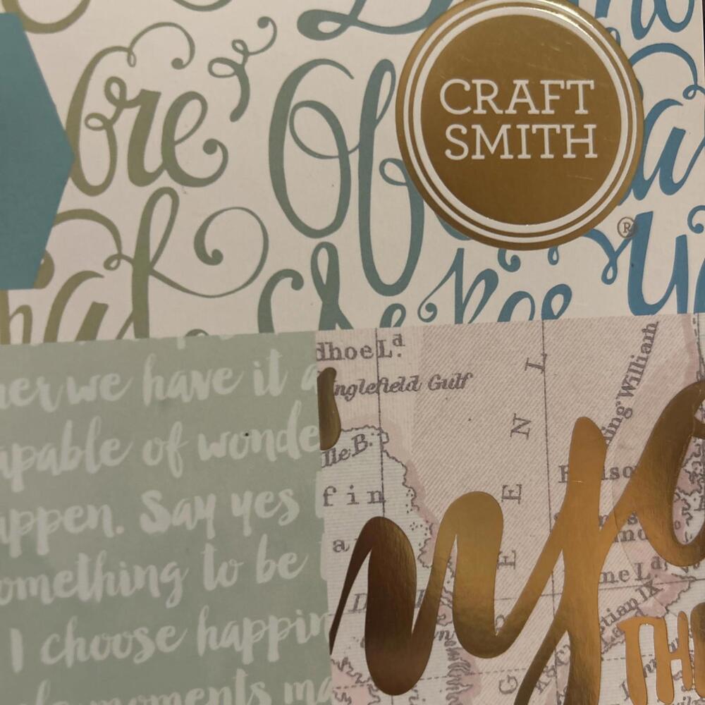 Craft Smith  Scrapbook Paper Cardstock Write Your Heart Out, 12"x12" 48 Page, - Picture 5 of 5